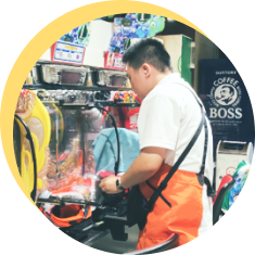 松田氏の仕事風景